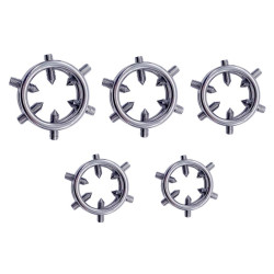 MenSteel Anneau de gland avec Pics Peaky 1.5cm